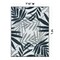 World Rug Gallery Contemporary Floral Leaves Reversible Recycled Plastic 7'10'' X 10' Navy Outdoor Rug 6072NAVY8X10 - alternate 7